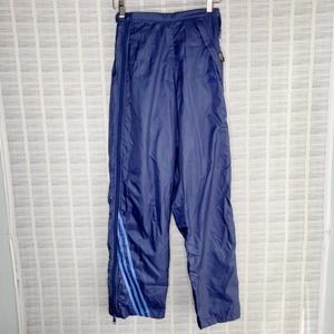 Adidas Blue Zipper Windbreaker Pants